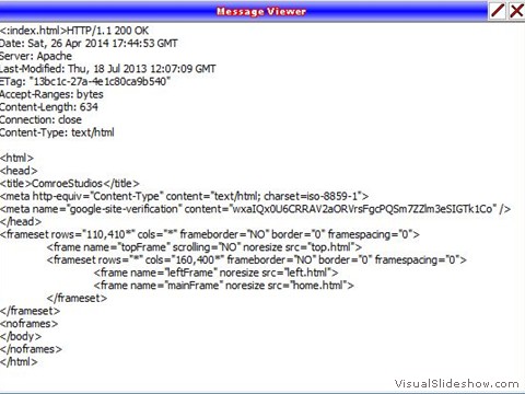 message viewer html